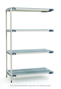 Metro AX316GX3 Shelving Unit, All Plastic
