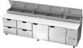 Beverage Air DPD119HC-4 Refrigerated Counter, Pizza Prep Table