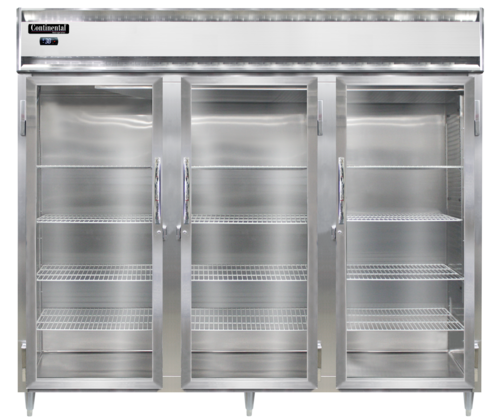 Continental D3RENSAPT-GD-SD Refrigerator, Pass-Thru