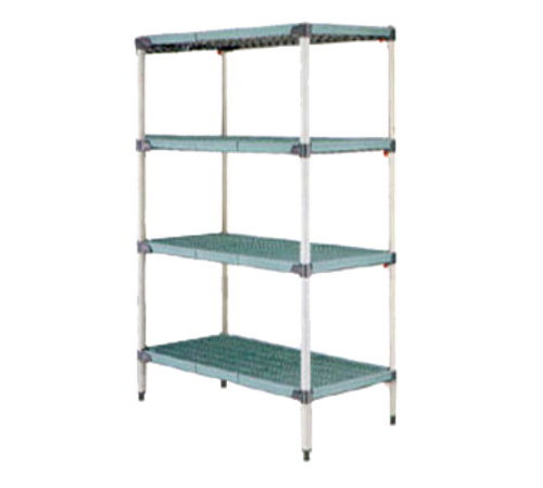 Metro Q466G3 Shelving Unit, Plastic with Poly Exterior Steel Posts