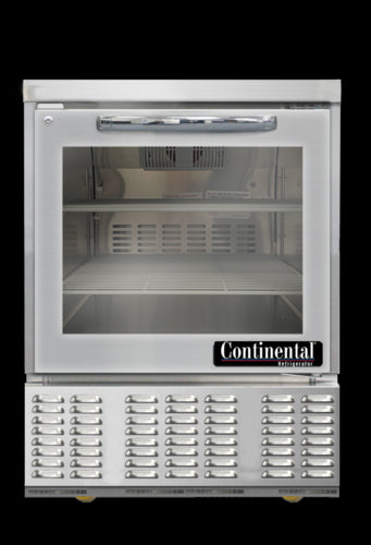 Continental UC24SNGD Refrigerator, Undercounter, Reach-In