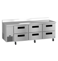 Hoshizaki WLR93B-D6 Refrigerated Counter, Work Top