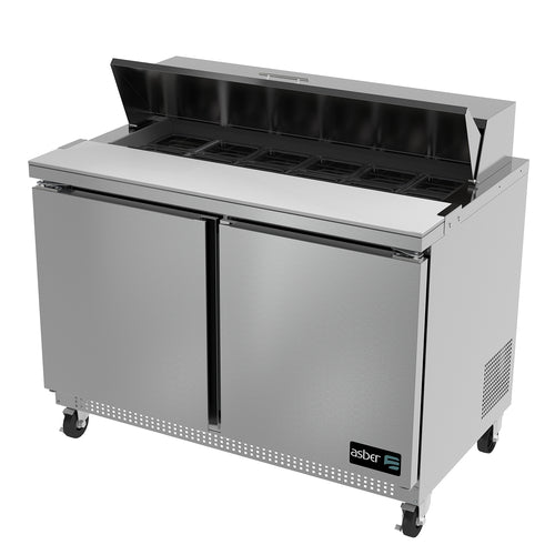 Asber APTS-48-12 Refrigerated Counter, Sandwich / Salad Unit