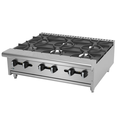 Asber AEHP-6-36 Hotplate, Countertop, Gas