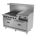Asber AEMR-2-RG24-B6-60-H Range, 60" Restaurant, Gas