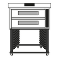 Moretti Forni ID-D 105.65 Pizza Bake Oven, Deck-Type, Electric