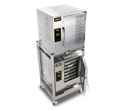 AccuTemp E62083E100 DBL Steamer, Convection, Electric, Boilerless, Floor Model