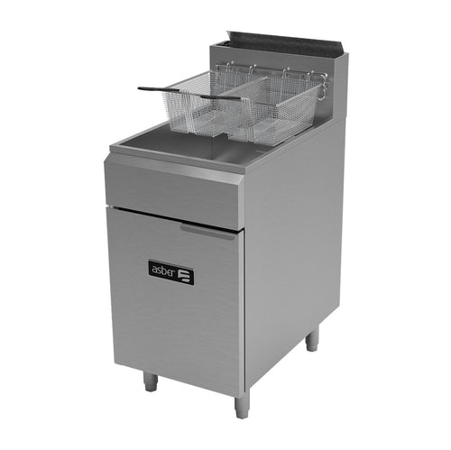 Asber AEF-75-S Fryer, Gas, Floor Model, Full Pot