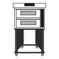 Moretti Forni ID-D 72.72 Pizza Bake Oven, Deck-Type, Electric