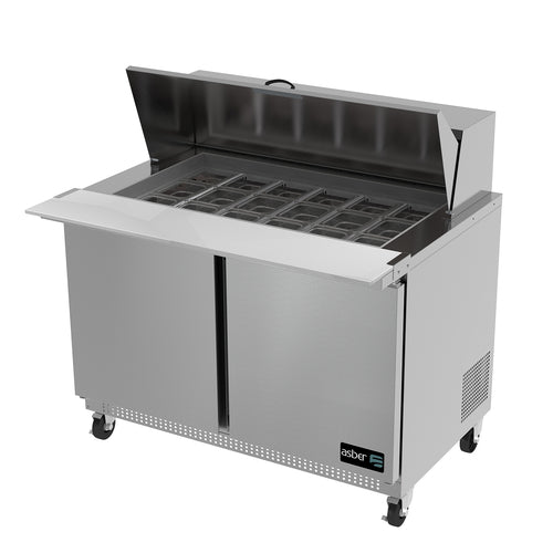 Asber APTM-48-18 Refrigerated Counter, Mega Top Sandwich / Salad Unit