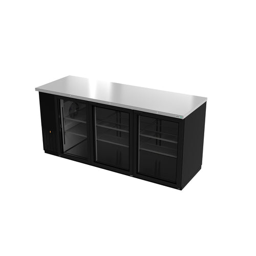 Asber ABBC-78G Back Bar Cabinet, Refrigerated