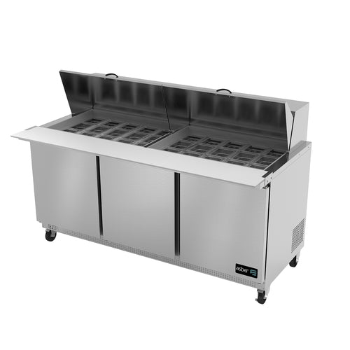 Asber APTM-72-30 Refrigerated Counter, Mega Top Sandwich / Salad Unit
