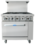 Atosa AGR-6B-NG Range, 36" Restaurant, Gas