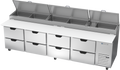 Beverage Air DPD119HC-8 Refrigerated Counter, Pizza Prep Table