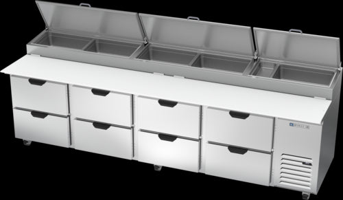 Beverage Air DPD119HC-8 Refrigerated Counter, Pizza Prep Table