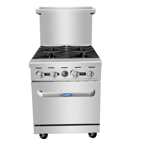 Atosa AGR-4B-LP Range, 24" Restaurant, Gas