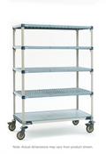 Metro 5Q367EG3 Shelving Unit, Plastic with Poly Exterior Steel Posts