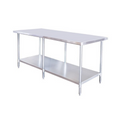 Atosa SSTW-3096 Work Table,  85" - 96", Stainless Steel Top