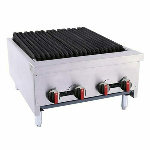 BakeMax BACGG24-4 Charbroiler, Gas, Countertop