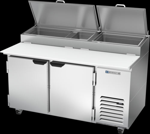 Beverage Air DP60HC Refrigerated Counter, Pizza Prep Table