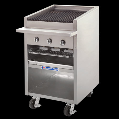 Bakers Pride F-24RS Charbroiler, Gas, Floor Model