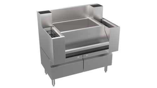 Krowne KR24-M36CS-10 Underbar Ice Bin/Cocktail Station, Bottle Well Bin