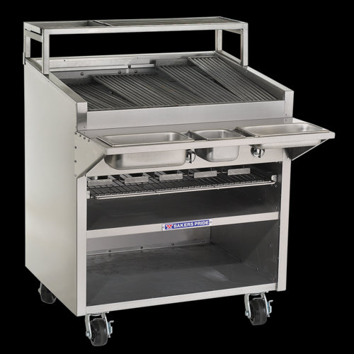 Bakers Pride F-48RS-R Charbroiler, Gas, Floor Model