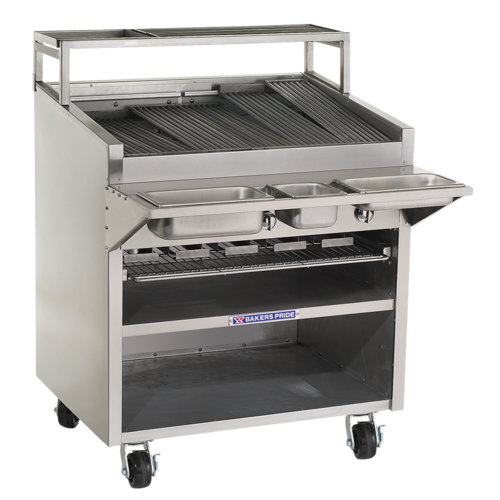 Bakers Pride F-36RS Charbroiler, Gas, Floor Model