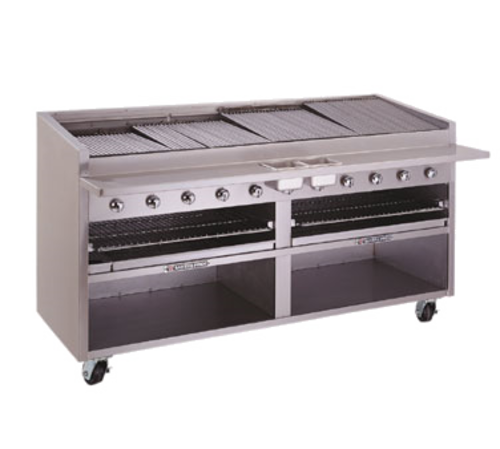 Bakers Pride F-72RS Charbroiler, Gas, Floor Model