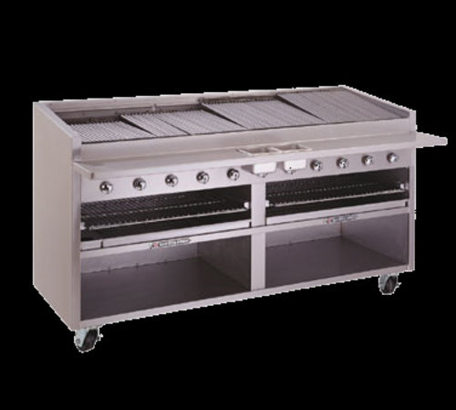 Bakers Pride F-72RS-R Charbroiler, Gas, Floor Model