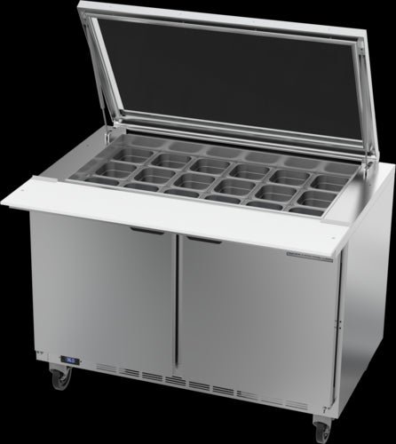 Beverage Air SPE48HC-18M-STL Refrigerated Counter, Mega Top Sandwich / Salad Unit