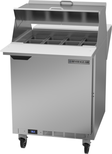 Beverage Air SPE27HC-12M-B-DS Refrigerated Counter, Mega Top Sandwich / Salad Unit