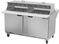 Beverage Air SPE60HC-24M-DS Refrigerated Counter, Mega Top Sandwich / Salad Unit