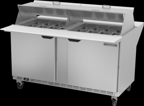 Beverage Air SPE60HC-24M-DS Refrigerated Counter, Mega Top Sandwich / Salad Unit