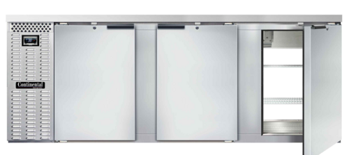 Continental BB90NSSPT Back Bar Cabinet, Refrigerated, Pass-Thru