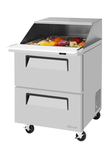 Turbo Air TST-28SD-12-D2-N-SL Refrigerated Counter, Mega Top Sandwich / Salad Unit