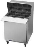 Beverage Air SPE27HC-12M-B Refrigerated Counter, Mega Top Sandwich / Salad Unit