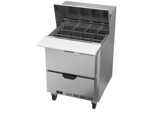 Beverage Air SPED27HC-12M-B Refrigerated Counter, Mega Top Sandwich / Salad Unit