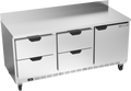 Beverage Air WTRD72AHC-4 Refrigerated Counter, Work Top
