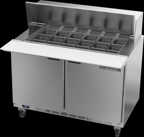 Beverage Air SPE48HC-18M Refrigerated Counter, Mega Top Sandwich / Salad Unit