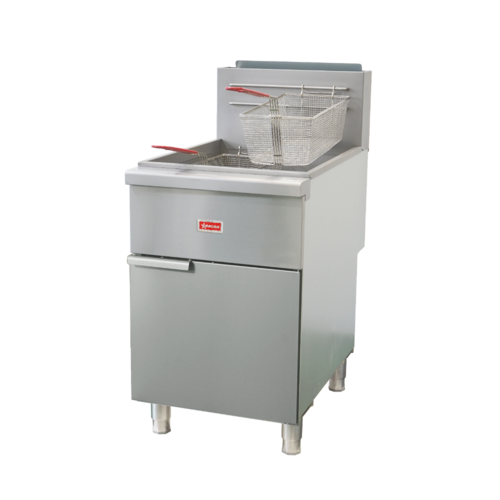 Omcan 48308 Fryer, Gas, Floor Model, Split Pot