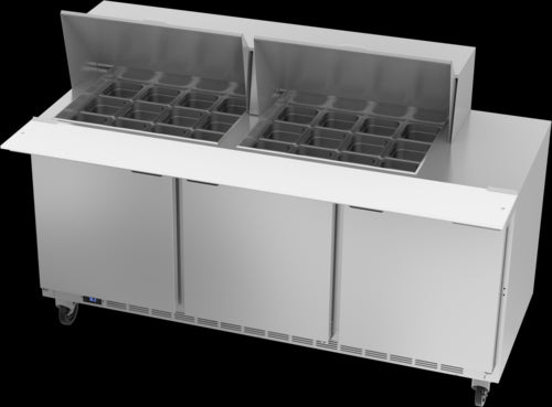 Beverage Air SPE72HC-24M Refrigerated Counter, Mega Top Sandwich / Salad Unit