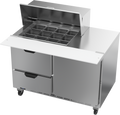Beverage Air SPED48HC-12M-2 Refrigerated Counter, Mega Top Sandwich / Salad Unit