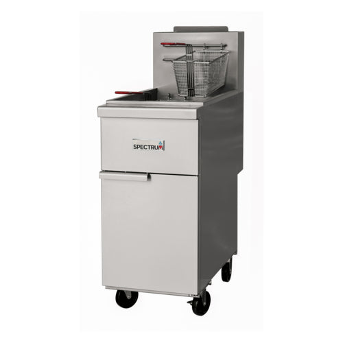 Winco NGGF-40-NG Fryer, Gas, Floor Model, Full Pot