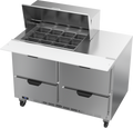 Beverage Air SPED48HC-12M-4 Refrigerated Counter, Mega Top Sandwich / Salad Unit