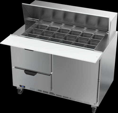 Beverage Air SPED48HC-18M-2 Refrigerated Counter, Mega Top Sandwich / Salad Unit