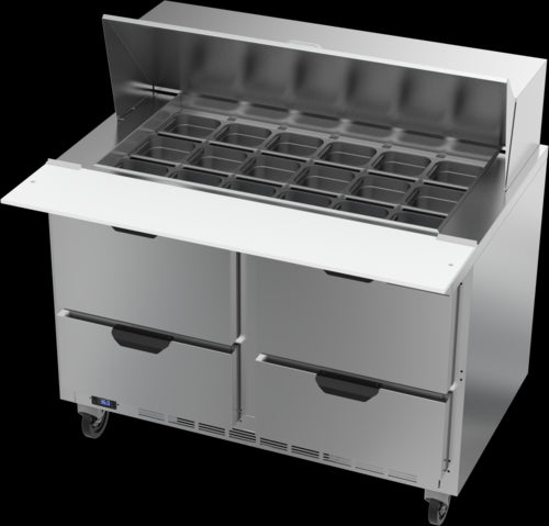 Beverage Air SPED48HC-18M-4 Refrigerated Counter, Mega Top Sandwich / Salad Unit