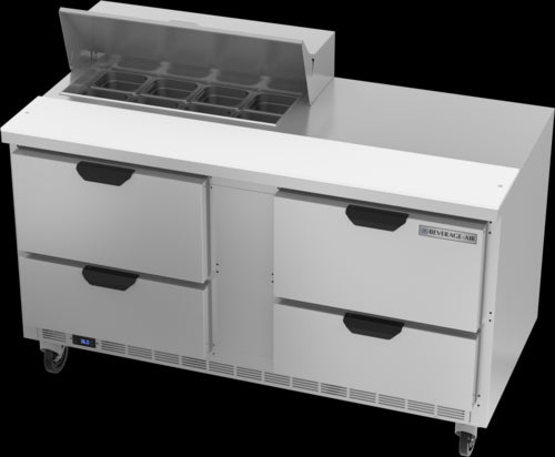 Beverage Air SPED60HC-08-4 Refrigerated Counter, Sandwich / Salad Unit