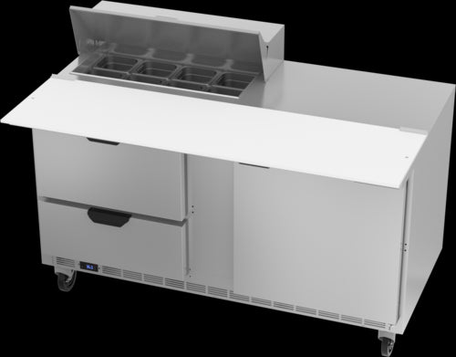 Beverage Air SPED60HC-08C-2 Refrigerated Counter, Sandwich / Salad Unit