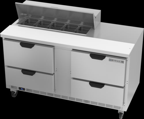 Beverage Air SPED60HC-10-4 Refrigerated Counter, Sandwich / Salad Unit